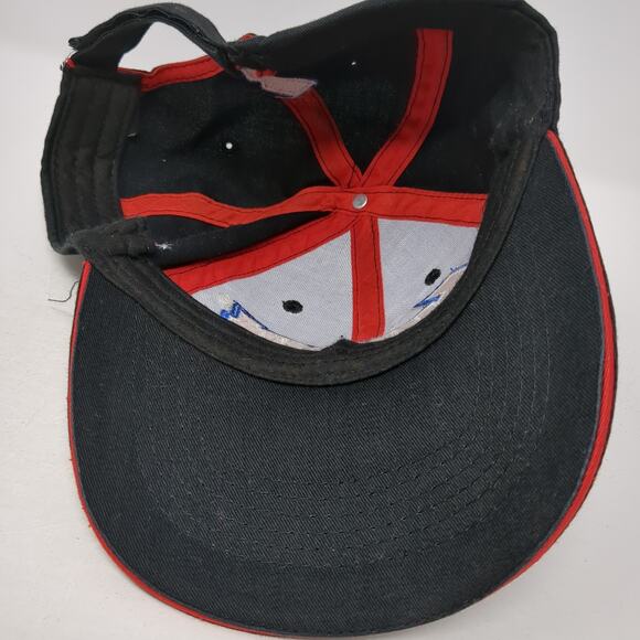 Summit Racing Equipment U.S. Flag Strapback Baseball Cap Black One Size 6 Panel - Picture 7 of 8